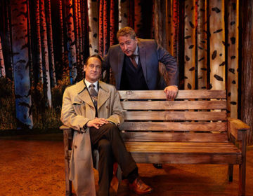 J. Todd Adams (seated) & David Ellenstein – Fall – photo by Aaron Rumley